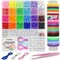 1000 Pieces DIY Crafts Gifts for Girls Beading Kits, Pony Beads Bracelet Making Kits with Decorative Beads and Charms, Craft Supplies for Children, Adults, Girls